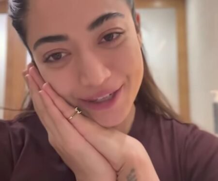 Rashmika shares positivity-filled video after shooting for entire night