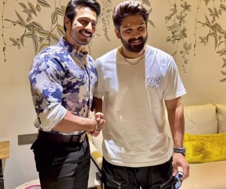 Allu Arjun enjoys ‘Romeo S3’ trailer with Thakur Anoop Singh