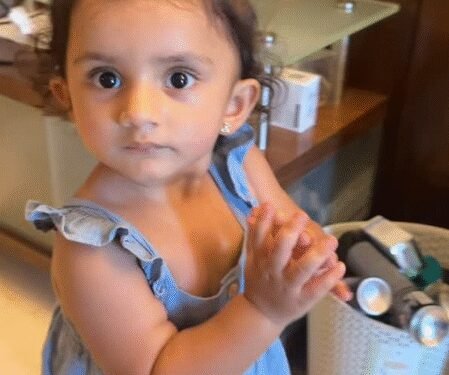 This is Rahul Vaidya’s little munchkin Navya’s favorite time pass