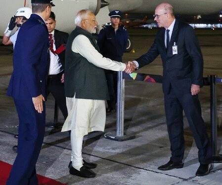 PM Modi arrives in Brazil on four-day visit to take part in BRICS Summit