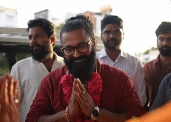 Rishab Shetty seeks divine blessings at the Arulmigu Ramanathaswamy Temple in Rameswaram