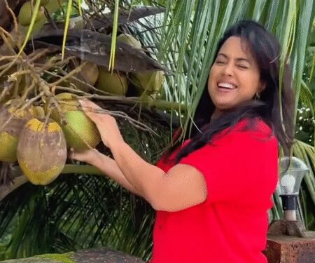 Sameera Reddy calls coconut water ‘nature’s OG sports drink’ in a humorous post