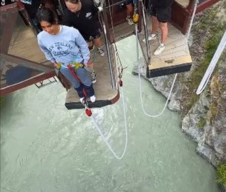 Actress Nabha Natesh goes bungee jumping in New Zealand; terms it “living”