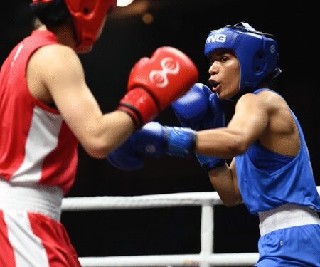 World Boxing Cup Finals: Jaismine, Nikhat Zareen blaze into finals; India has record 15 pugilists in gold-medal bouts (ld)