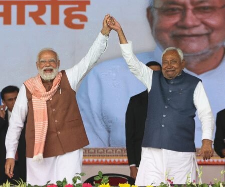 ‘My best wishes to him for his tenure ahead’, PM Modi congratulates Nitish Kumar on becoming Bihar CM again