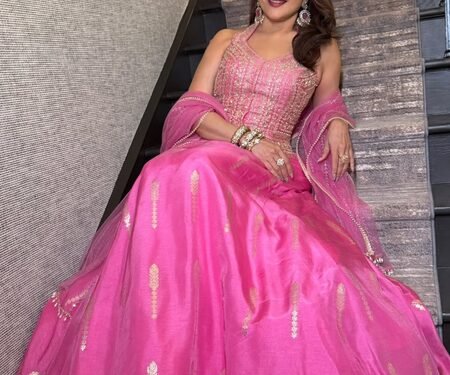 Madhuri Dixit looks ethereal in an all-pink lehenga
