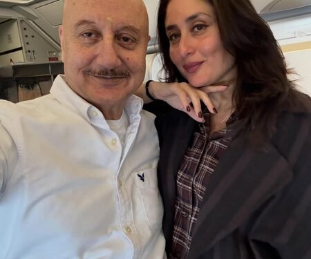 Anupam Kher recalls his first meet with Kareena Kapoor as he bumps into her on the flight