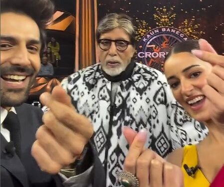 Kartik Aaryan & Ananya Panday’s film title turns into a tongue twister for Big B