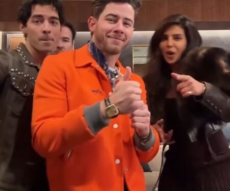 Priyanka Chopra joins hubby Nick & the Jonas brothers for their fun pre-show ritual