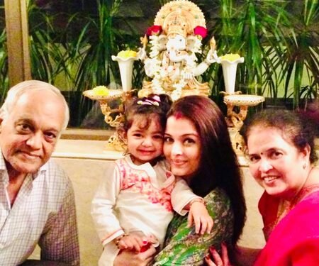 Aishwarya Rai drops an adorable unseen pic of Aaradhya with her grandparents on their anniversary