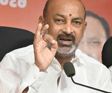 Telangana dragging phone-tapping probe like TV serial: MoS Bandi Sanjay Kumar