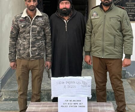 Major drug racket busted in J&K’s Sopore, huge quantity of psychotropic substances recovered