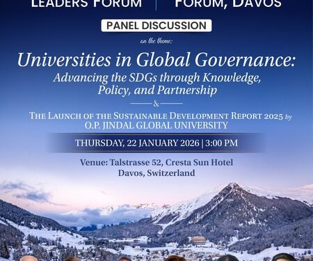 JGU launches World University Leaders Forum at Davos, a global platform for university-led solutions