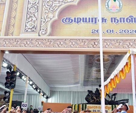 Governor RN Ravi unfurls flag in Chennai as TN celebrates R-Day