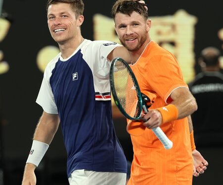 Harrison-Skupski win first major as team with Aus Open men’s doubles crown