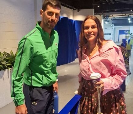 Neha Dhupia shares picture with Novak Djokovic after ‘historic’ night of tennis