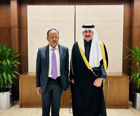 NSA Doval discusses bilateral, regional cooperation with Saudi counterpart