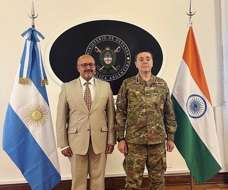 India and Argentina discuss defence ties, arrival of IASV Triveni in Buenos Aires