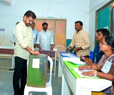 Telangana Municipal polls: CM Revanth Reddy, Deputy CM cast votes