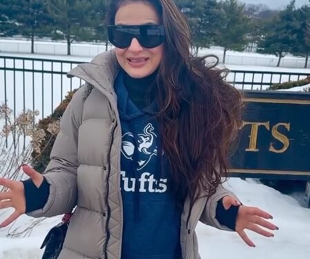 Ameesha Patel relives ‘uni days’ on first alma mater visit after graduation