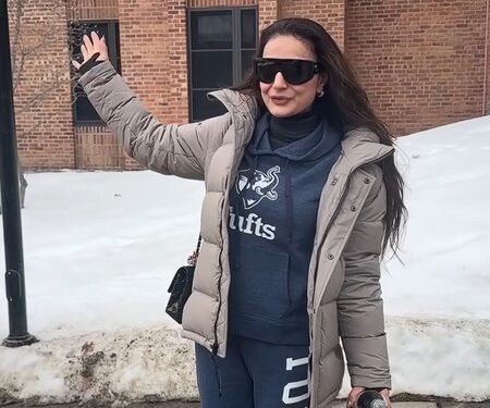 Ameesha Patel revisits Boston memories, shares glimpse of ‘hated canteen’, dorm & auditorium