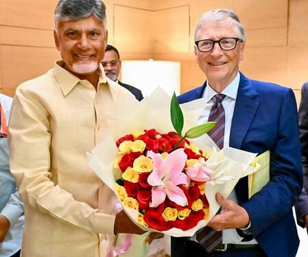 Bill Gates to visit Andhra Pradesh tomorrow