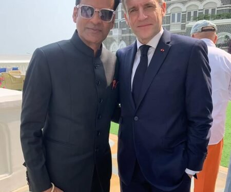 Manoj Bajpayee meets French President Emmanuel Macron, praises his clarity and depth around cinema