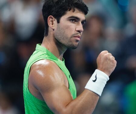 Alcaraz beats Rinderknech in Doha opener for 150th hard-court win