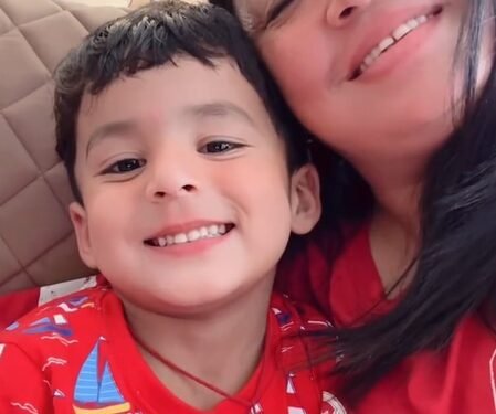 Bharti Singh showers love and kisses over her three-year-old ‘Kanha’