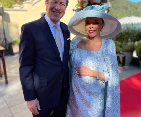 Joan Collins celebrates 24 years of marriage with Percy Gibson marking her longest relationship