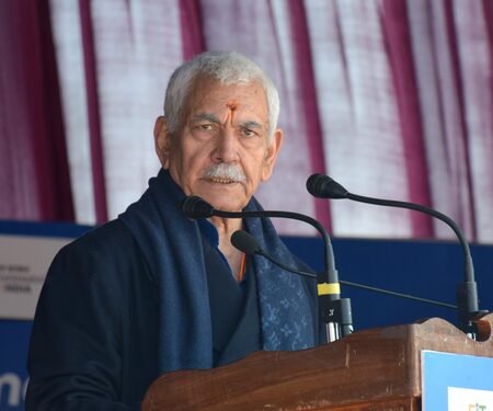 J&K L-G Manoj Sinha inaugurates 6th edition of Khelo India Winter Games