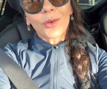 Catherine Zeta Jones is having a ‘grave old time’ as she’s working on ‘Wednesday 3’