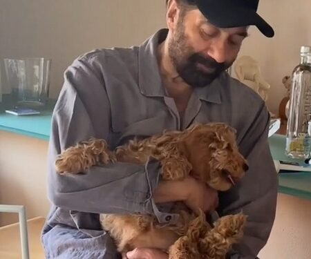Sunny Deol gets goofy and playful with his ‘furry’ companion