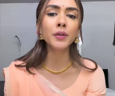 Mrunal Thakur channels her inner singer, says ‘Grammy Loading’