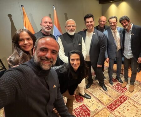 PM Modi says, ‘no undercover work, only selfie’ as he poses with the cast of ‘Fauda’