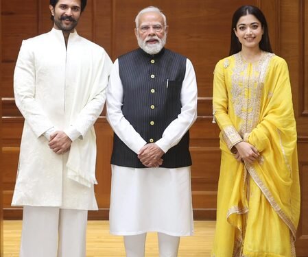 Vijay Deverakonda-Rashmika Mandanna receive blessings from PM Modi, discuss history, architecture