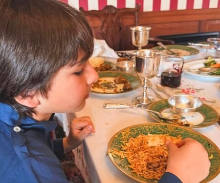 Ibrahim Ali Khan shares a sneak peek of little Taimur busy devouring Eid-special biryani