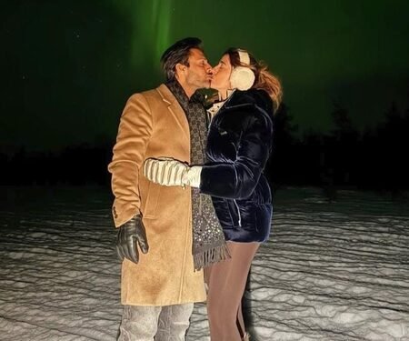 Newlyweds Nupur Sanon, Stebin Ben steal a kiss under the Northern Lights on honeymoon