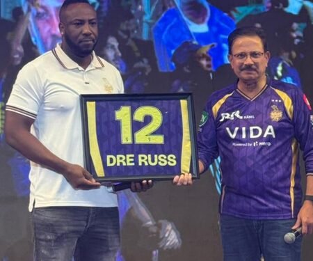 KKR retire jersey No.12 as a tribute to retired star Andre Russell