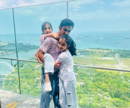 Gautam Gambhir enjoys family time in Singapore after T20 WC glory