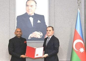 Envoy-designate Abhay Kumar meets Azerbaijan FM, presents letter of credence