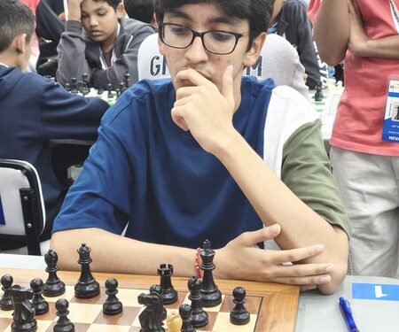 Mhasane takes sole lead; title race heads into final round of All India Chess Masters
