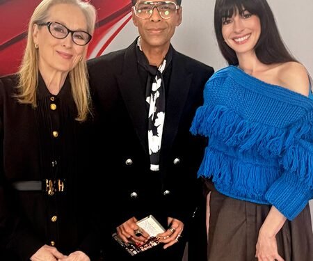 Karan Johar poses with ‘guru’ Meryl Streep, Anne Hathaway: This image is going in my will