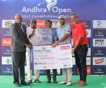 Golf: Khalin Joshi ends title drought with Andhra Open win