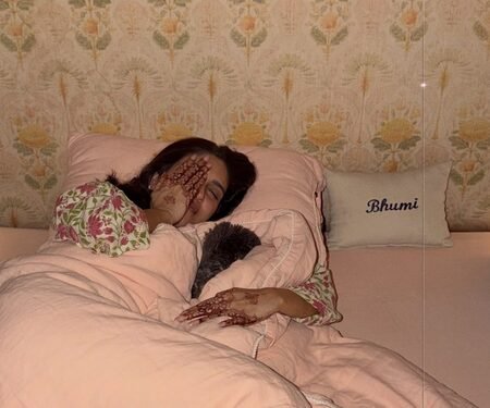 Bhumi Pednekkar cuddles with her furry friends on National Pet Day