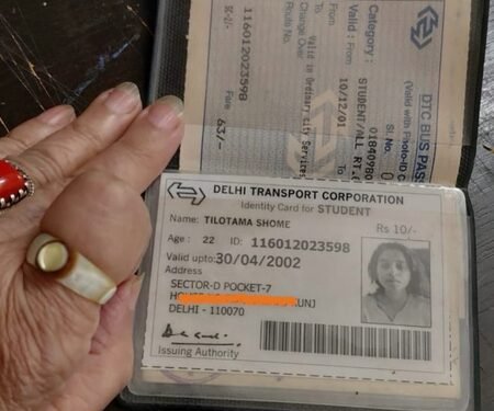 Tillotama Shome’s old DTC bus pass takes her back to her roots