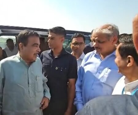 Nitin Gadkari inspects Delhi-Dehradun expressway rest stop in UP; locals thank govt for initiative