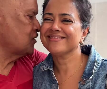 Sameera Reddy reveals even at 47 she still has to give her 92 year-old father ‘the ‘I’ve arrived safely call’