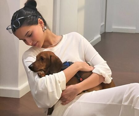 Tara Sutaria spends the weekend cuddling with her fur babies