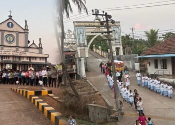 Candlelight procession marks Good Friday at Borimar Church, prayers for world peace